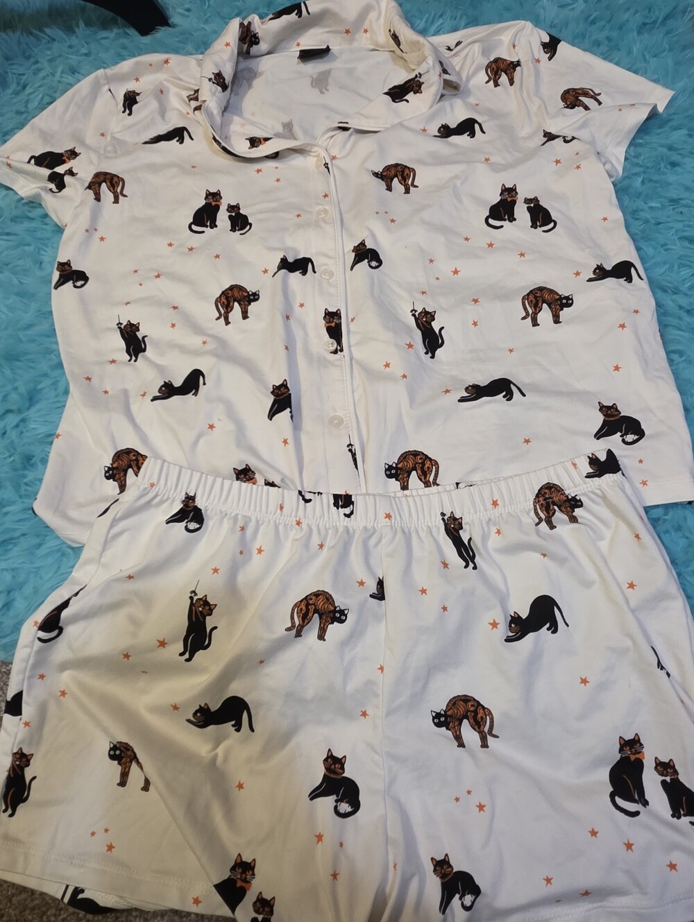 Black Cat Pj Set